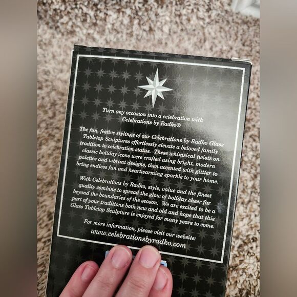 Christopher Radko Celebrations Three Winter Penguins Sled Blown Glass Ornament - Picture 7 of 8